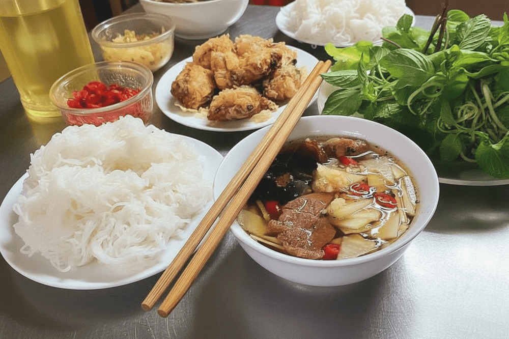Bún chả quán bà Vượng
